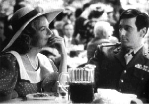 Diane Keaton as Kay and Al Pacino as Michael in The Godfather